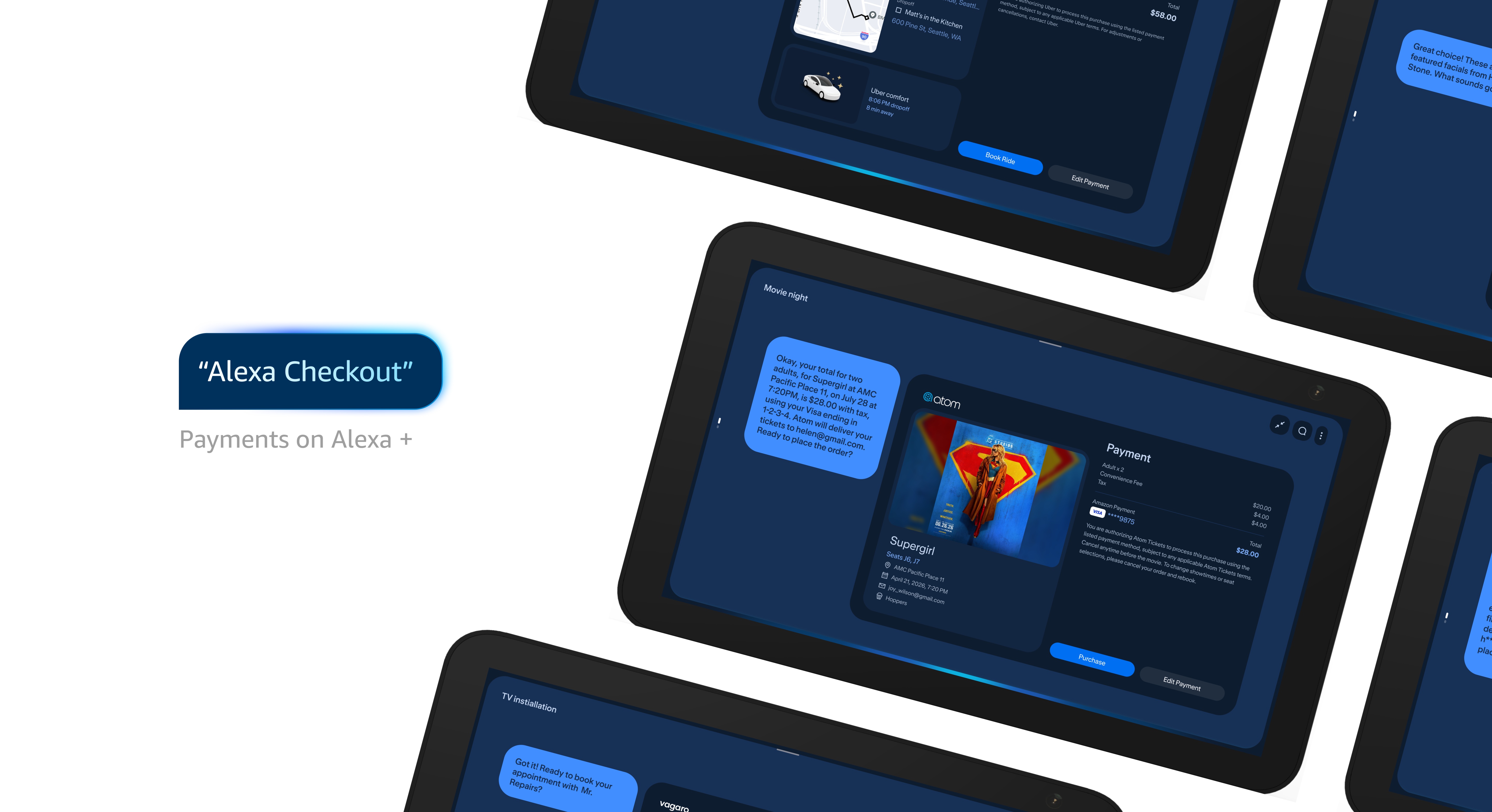 Horizontal payments on Alexa overview